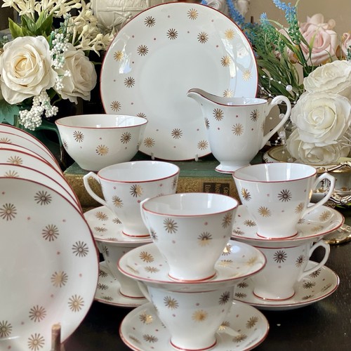 Windsor tea set - gold, starburst