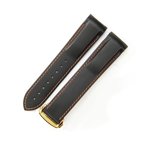 Curved silicone rubber watch
