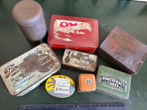 Vintage empty tins - empty,
