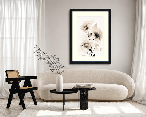 Black photo picture frame - black,