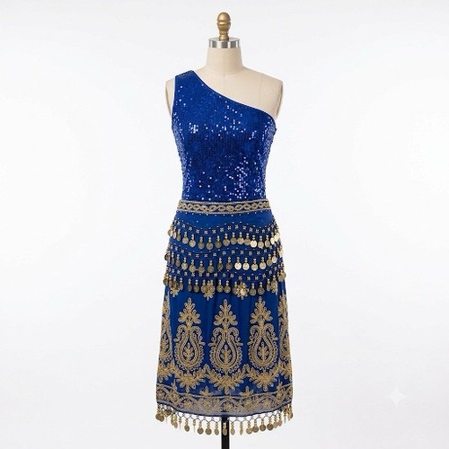 Blue egyptian belly dance - blue,