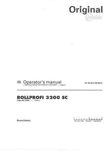 Pottinger round baler - round,