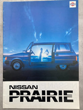 Nissan Prairie UK Market Car Sales Brochure - 1983