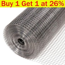 30M Wire Galvanised Metal Mesh Fencing Netting Hutch Chicken Coop Garden Welded