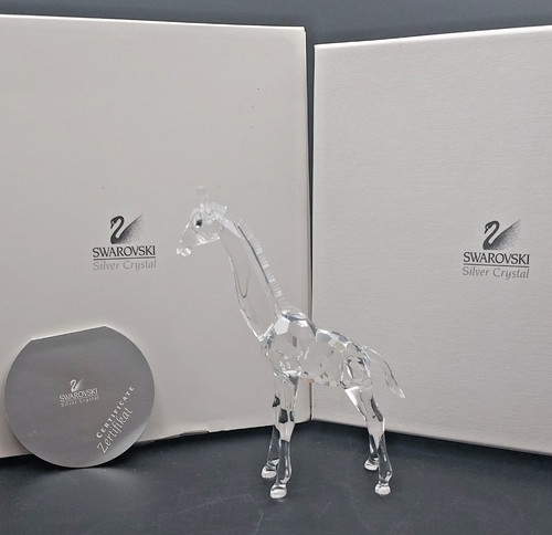 Swarovski crystal giraffe baby - crystal,