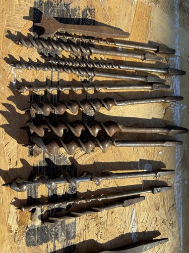 Vintage auger drill bits - vintage,