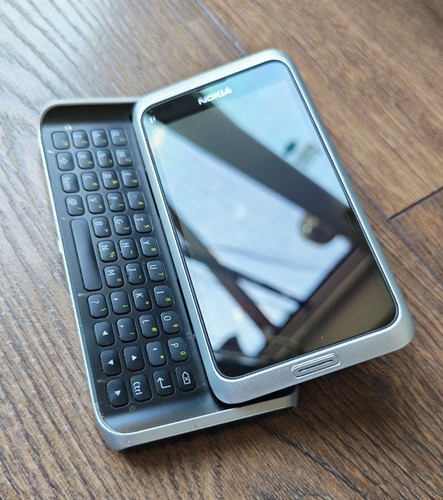 Nokia silver slide out - nokia,