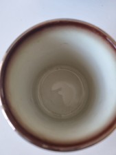 Collectible Arthur Wood Ceramic Gold Rimmed Tankard Winter Car 1898 Fathers Day