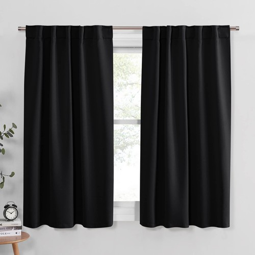 Short blackout curtains - short,