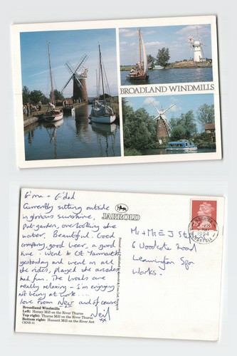 Vintage postcard broadland - vintage,