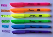 Sharpie Narrow Chisel Tip Highlighter Single Pens ~ 6 Neon Colours 2 Choose From