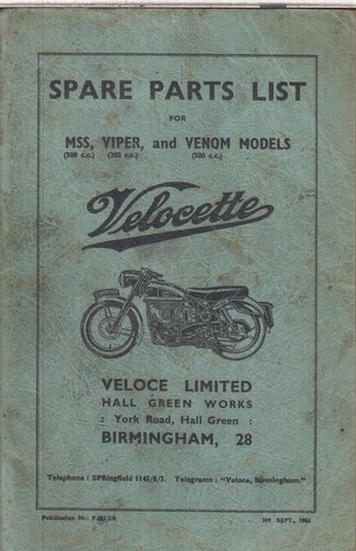 Velocette 350cc viper 500cc - velocette,