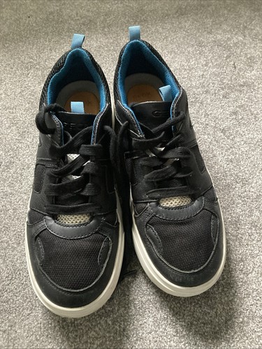 Boys geox leather trainers - leather,