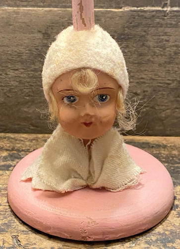 Antique vintage pink hat stand - pink,