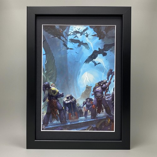Space wolves framed art logan - space, art.