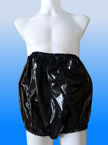 Loose fit pvc panties - pvc, high