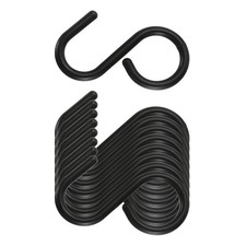 9pcs S Hooks 2.4" Plastic