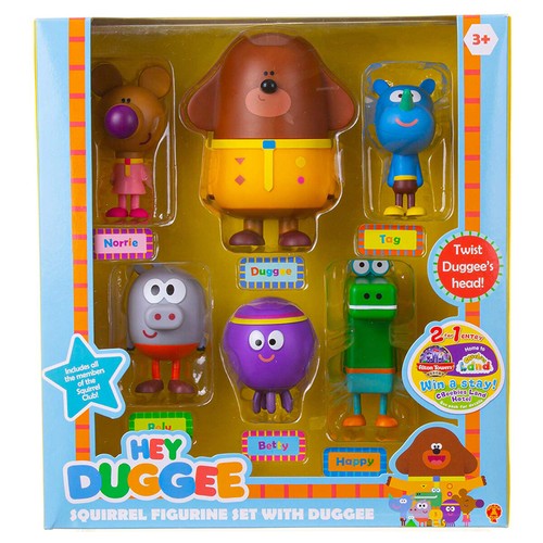 Hey duggee figurine set 6 - duggee,