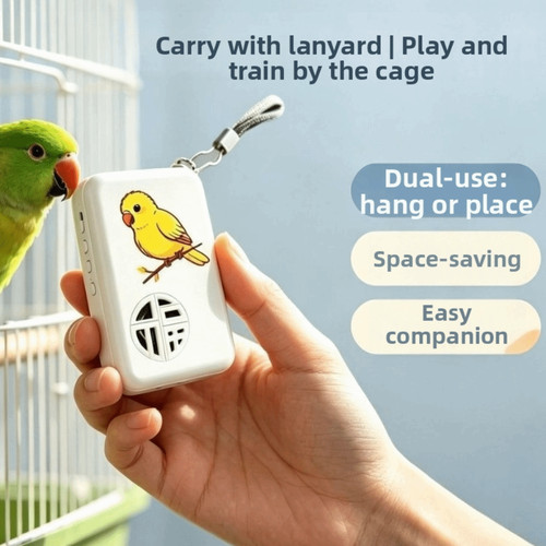 Recording bird talking trainer - bird,