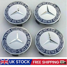 4x Blue Mercedes Benz Alloy