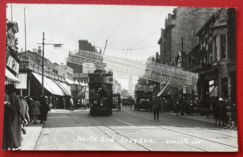 Croydon north end tram - tram, &