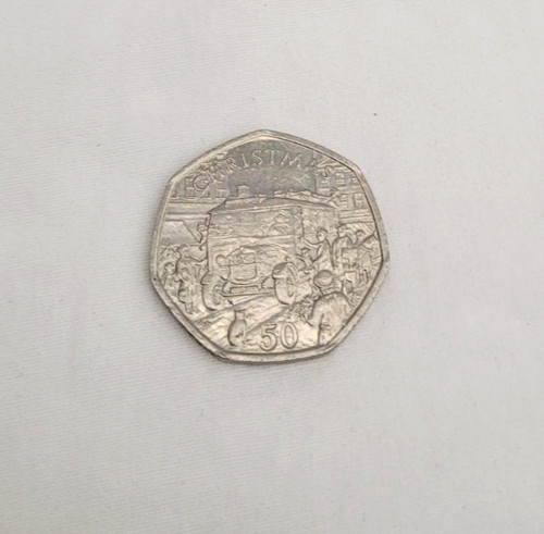 Christmas 1987 isle man 50p - christmas, of