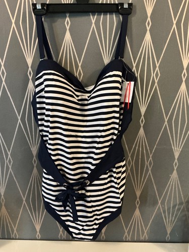 Magisculpt navy white striped - navy/white,