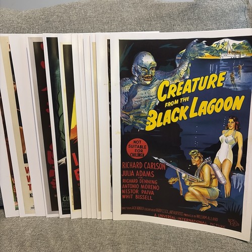 Retro horror film poster print - poster,