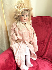 Elegant Antique German Bisque 1909 SCHOENAU & HOFFMEISTER SH PB Jointed Doll 
