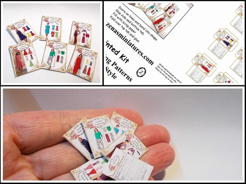 Dolls house modern sewing - dolls,