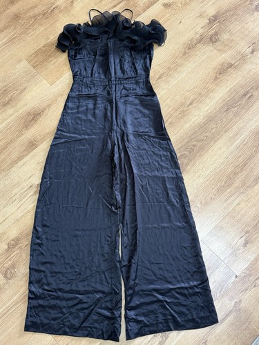 Zara ladies black satin halter - zara,