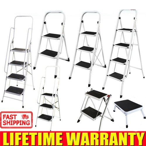 Folding step ladder steel - ladder,