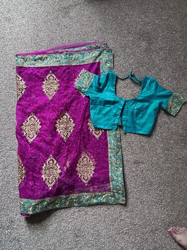 Saree net organza material - saree,