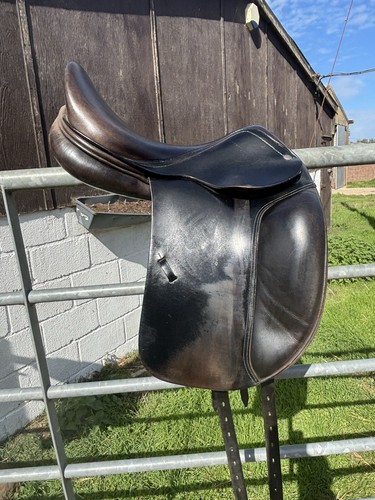 Amerigo black dressage saddle - amerigo,