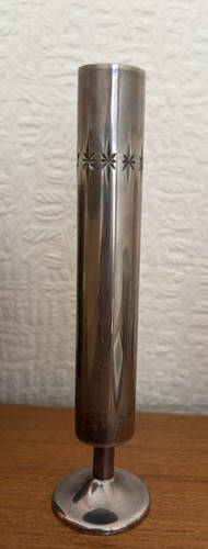 Vintage silver plate bud vase