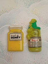 Vintage Fridge Magnets 80s 90s Hard Plastic Jars 