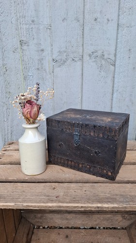 Antique carved wood - carved, box