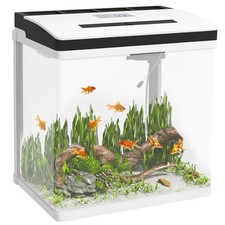 PawHut Aquarium 28L Glass Tank