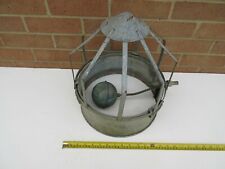 Vintage agricultural galvanised metal old drinker quirky rustic garden ornament