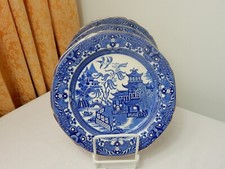 Burleigh Ware Willow 6 Plates