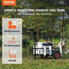 Beach Fishing Cart Trolley w/