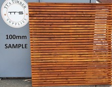 Cedar Horizontal Trellis Fence Panel | Various Sizes | 100mm Sample Only