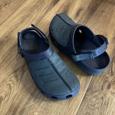 Crocs Yukon Mens Size Hi 11 Clogs Blue F Leather Summer Comfort Outdoor Holiday
