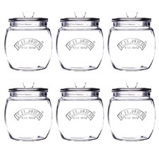 6pcs kilner 850ml glass push - kilner,