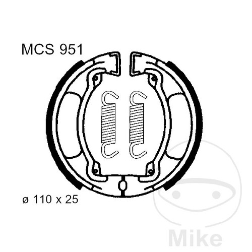 Trw spring brake shoes - spring,