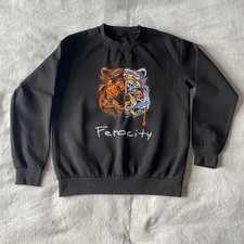 UOOHE Black Tiger Embroidered