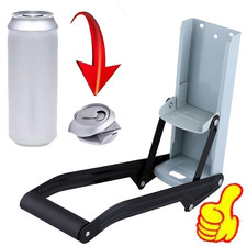 16OZ LARGE BEER TIN CAN CRUSHER WALL MOUNTED RECYCLING TOOL BOTTLE OPENER 500ML