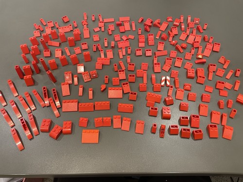 Lego red slopes inverted - lego,