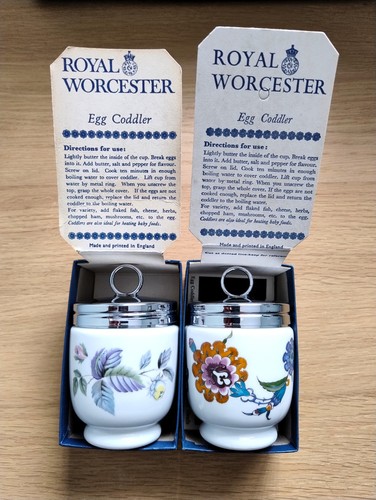 Royal worcester egg coddlers - worcester,