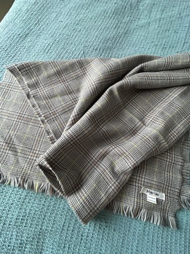Vintage merino wool scarf - wool,